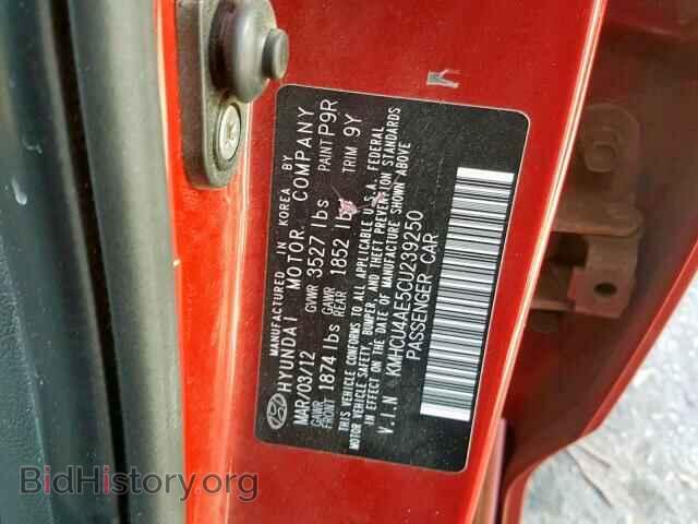 2012 HYUNDAI ACCENT - VIN: KMHCU4AE5CU239250 - Фото 10
