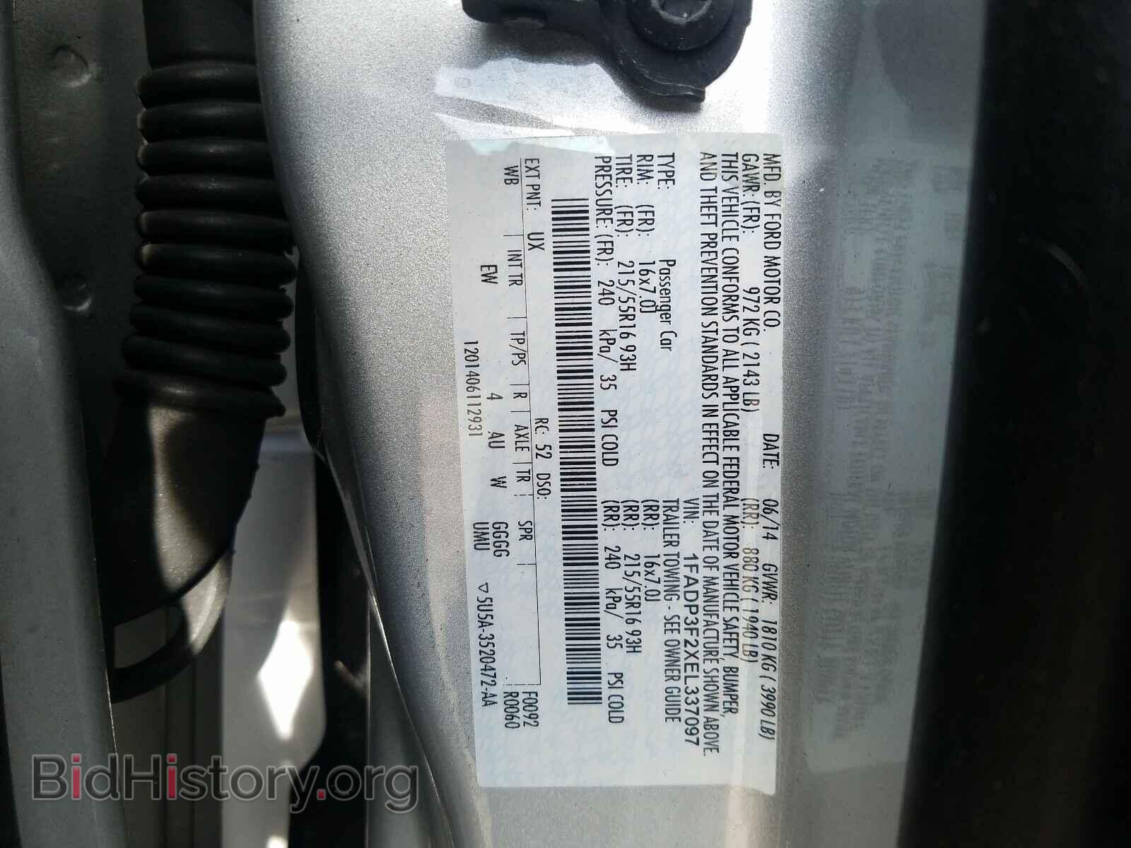 2014 FORD FOCUS - VIN: 1FADP3F2XEL337097 - Photo 10