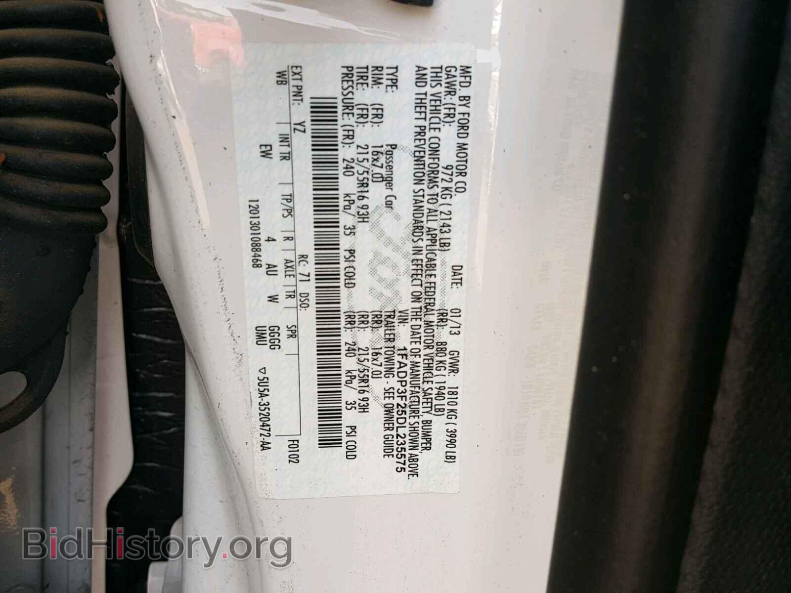 2013 FORD FOCUS - VIN: 1FADP3F25DL235575 - Photo 10