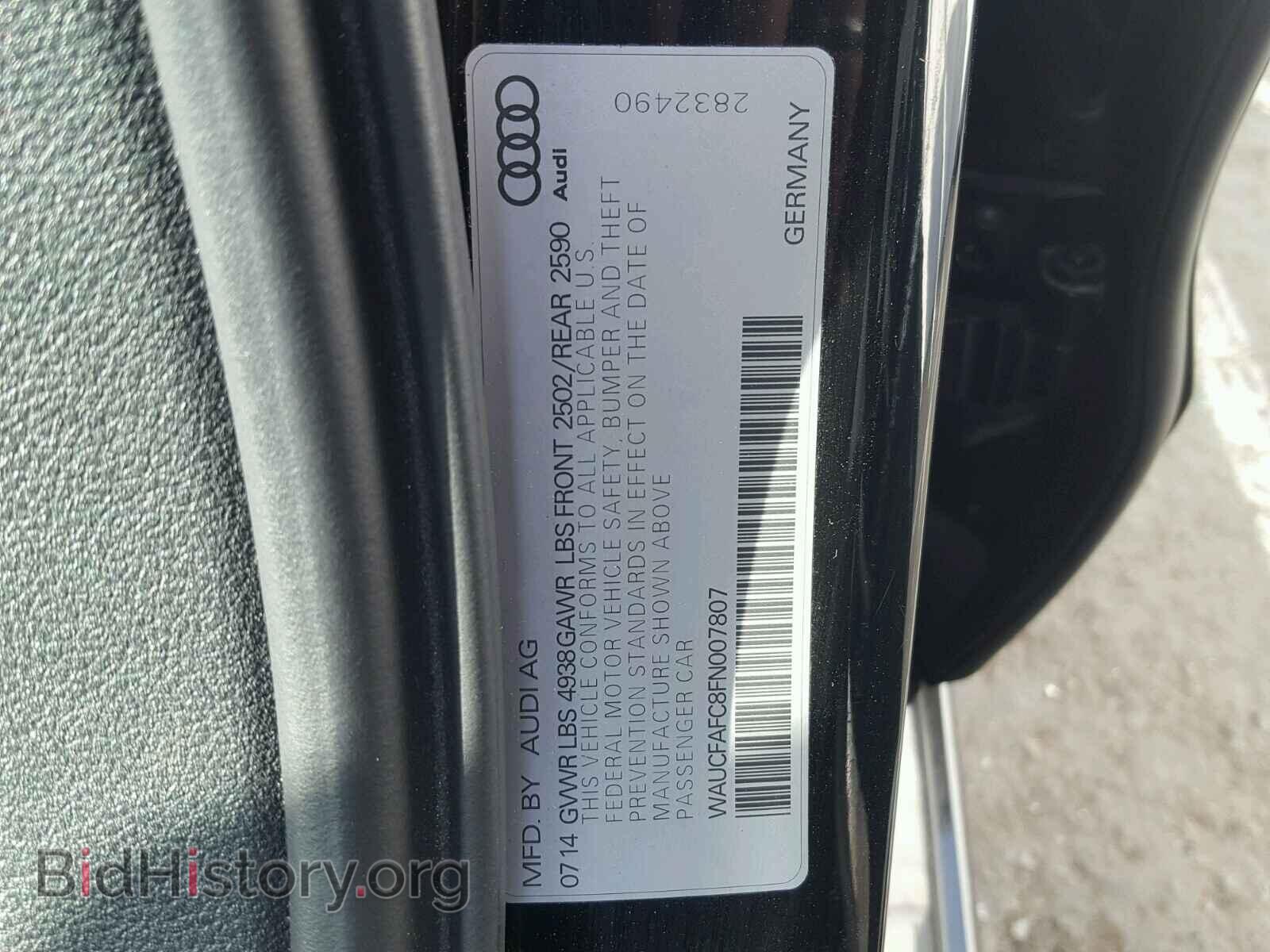 2015 AUDI A6 - VIN: WAUCFAFC8FN007807 - Photo 10
