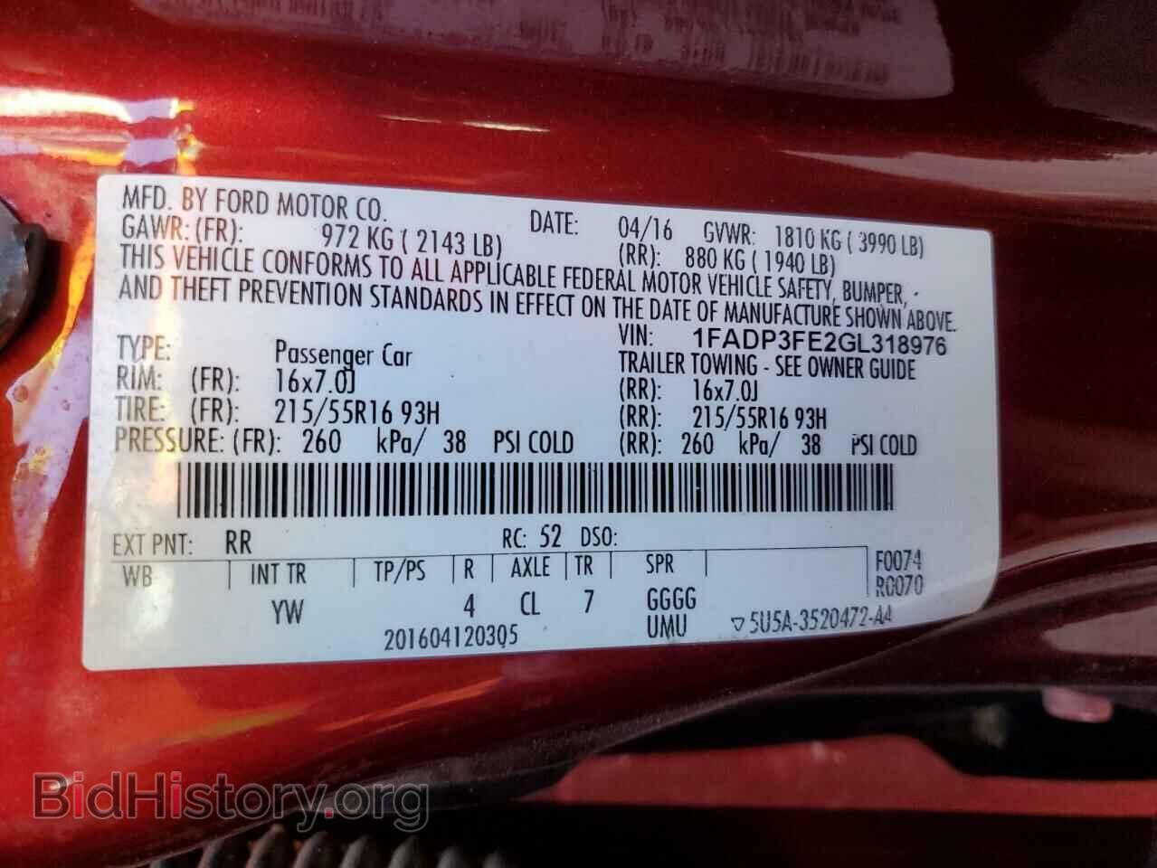 2016 FORD FOCUS - VIN: 1FADP3FE2GL318976 - Photo 12