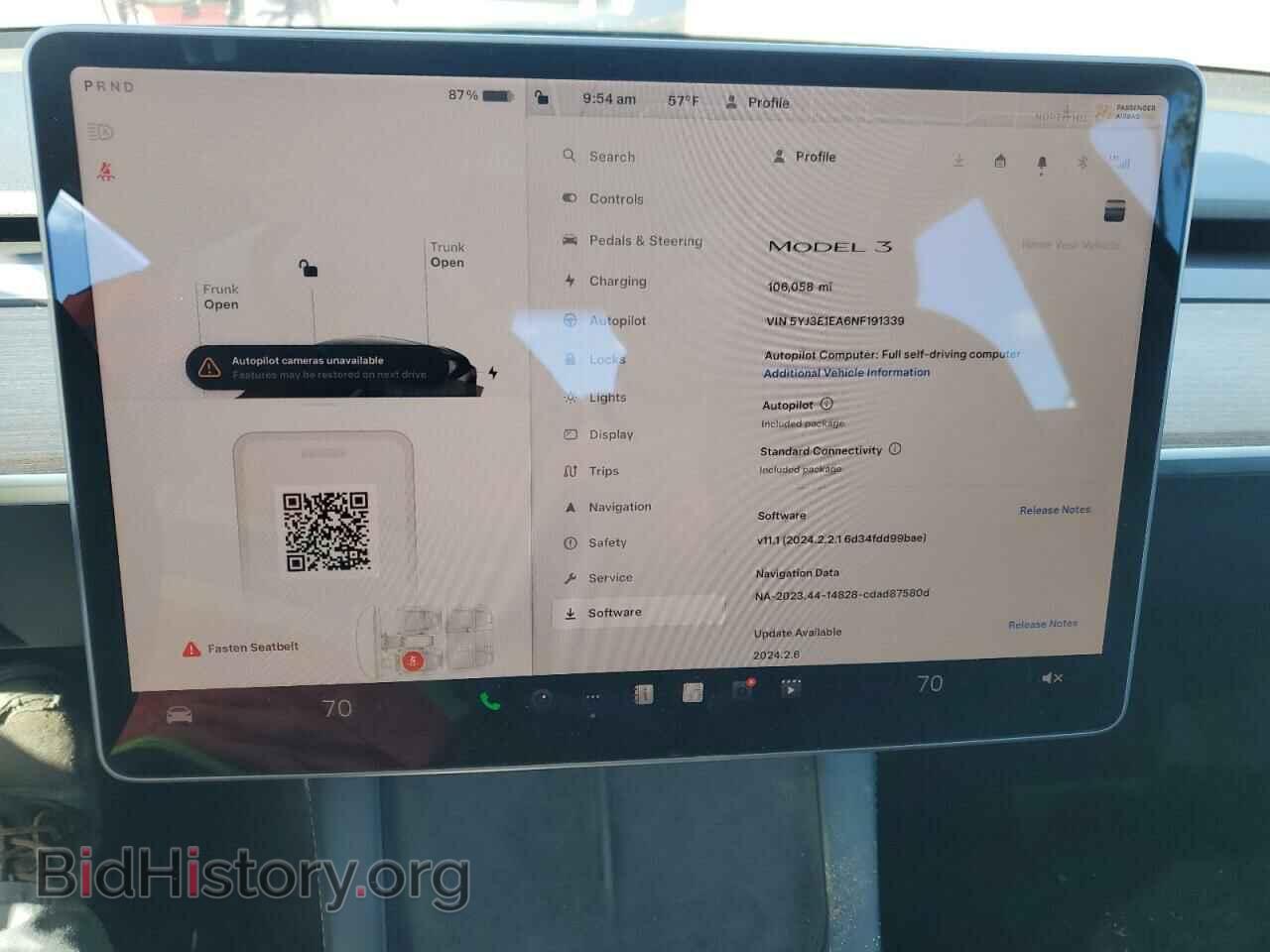 2022 TESLA MODEL 3 - VIN: 5YJ3E1EA6NF191339 - Фото 9