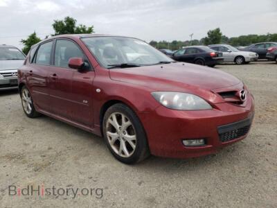 2008 Mazda 3 3 Hatchbac, темно-бордовый — VIN JM1BK344281145676, Copart