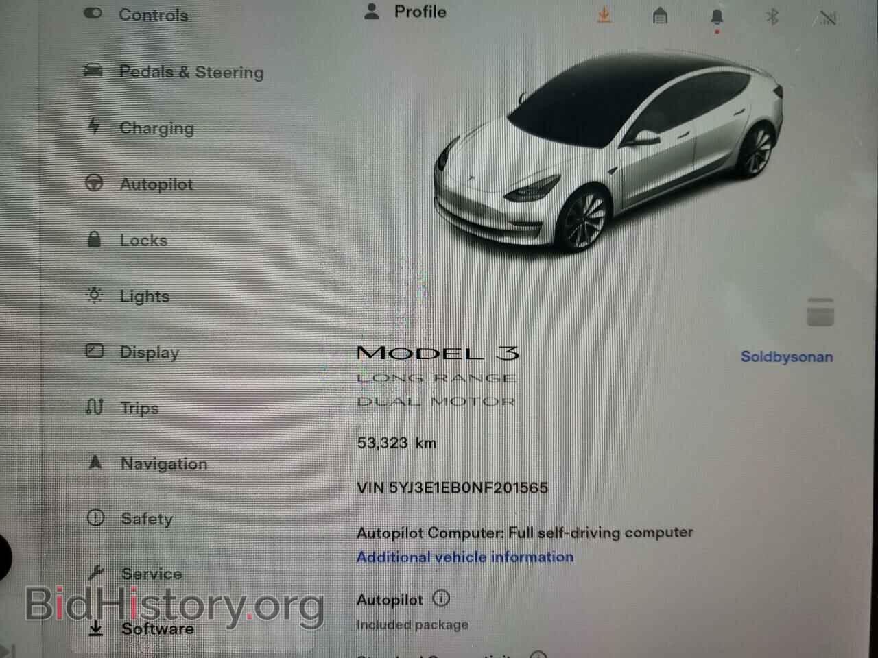 2022 TESLA MODEL 3 - VIN: 5YJ3E1EB0NF201565 - Фото 9