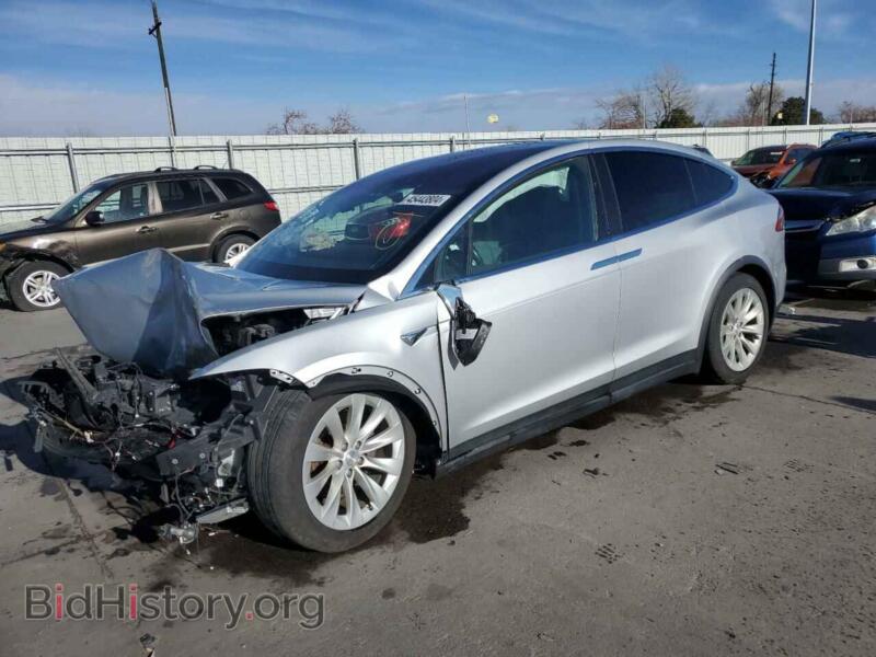 2017 Tesla MODEL X (VIN 5YJXCDE22HF049558) — photo 1 of 14, Copart, damage: front end