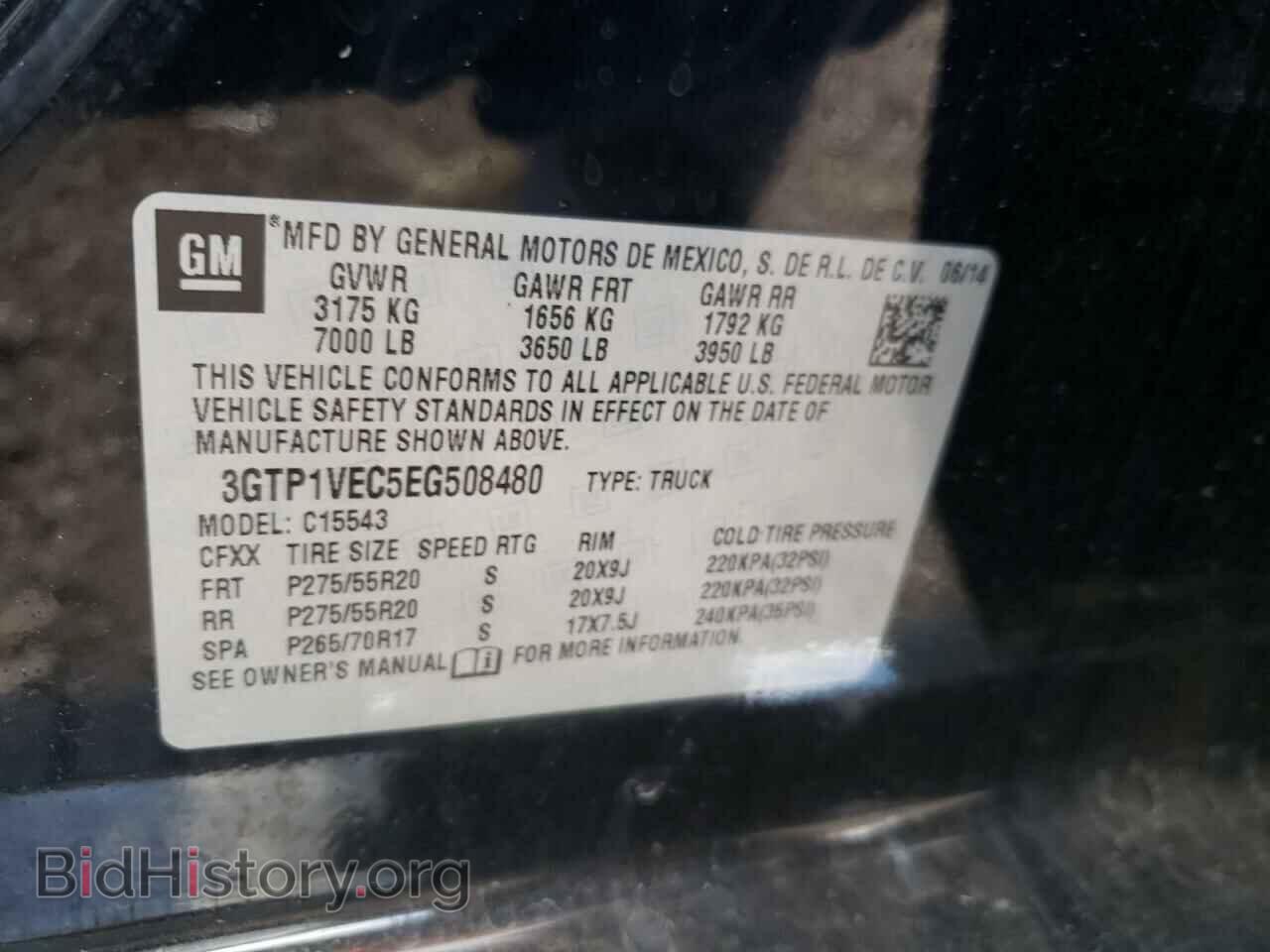 2014 GMC SIERRA - VIN: 3GTP1VEC5EG508480 - Photo 10