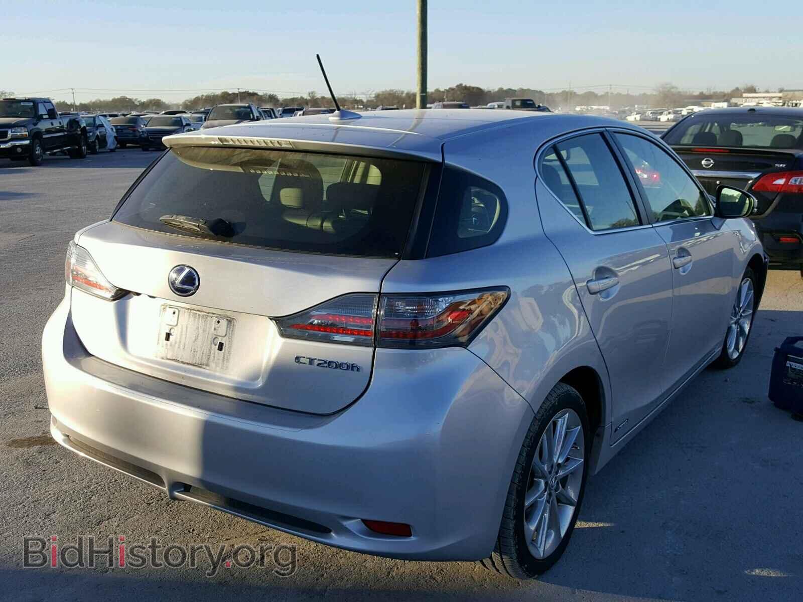 2012 LEXUS CT 200 - VIN: JTHKD5BH0C2109725 - Фото 4