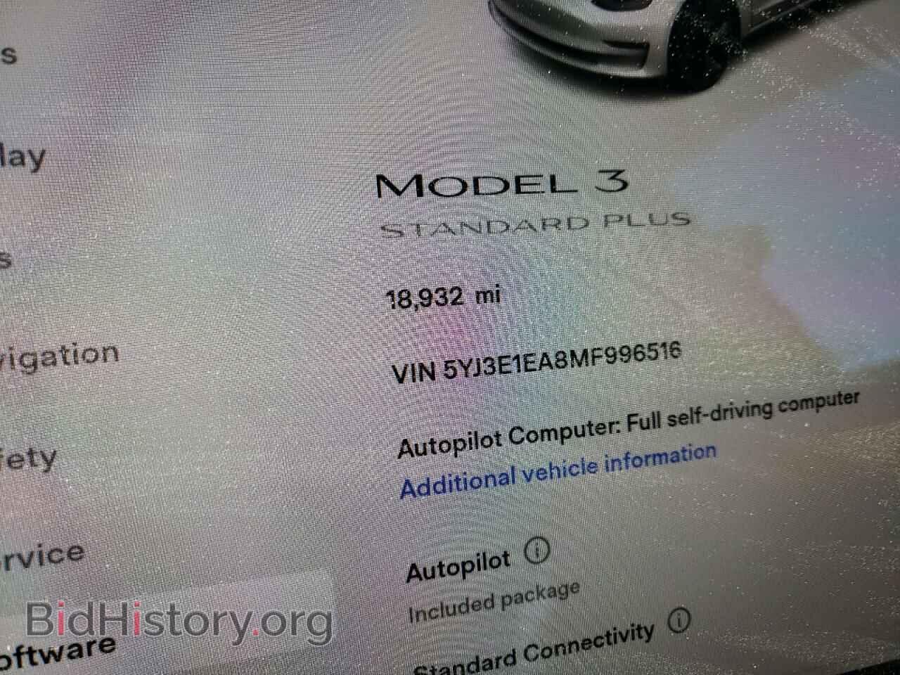 2021 TESLA MODEL 3 - VIN: 5YJ3E1EA8MF996516 - Photo 8