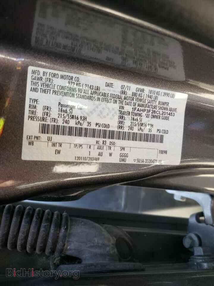 2012 FORD FOCUS - VIN: 1FAHP3F28CL201453 - Фото 10