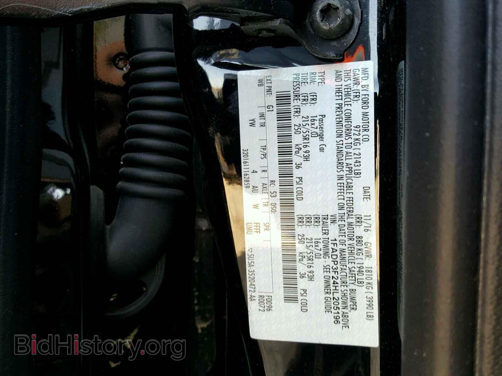 2017 FORD FOCUS - VIN: 1FADP3F24HL205196 - Photo 10