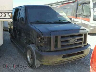 2008 Ford ECONOLINE, black — VIN 1FDNE14L68DA47454, Copart