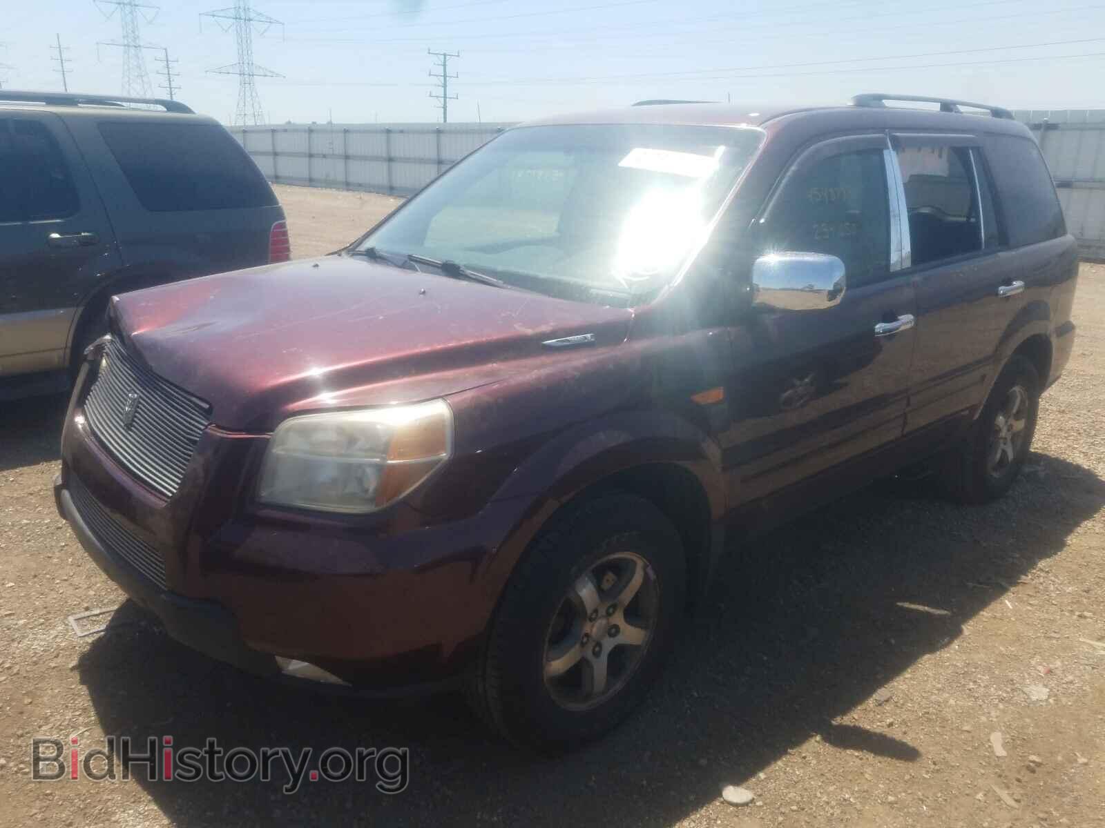 2007 HONDA PILOT - VIN: 2HKYF18427H513648 - Фото 2