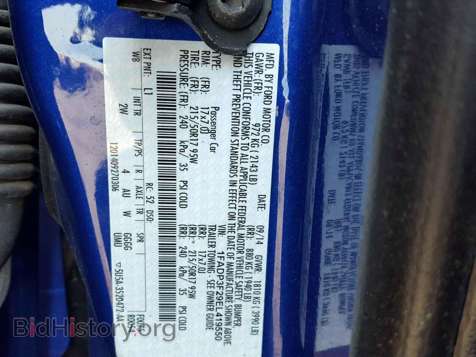 2014 FORD FOCUS - VIN: 1FADP3F29EL419550 - Photo 10