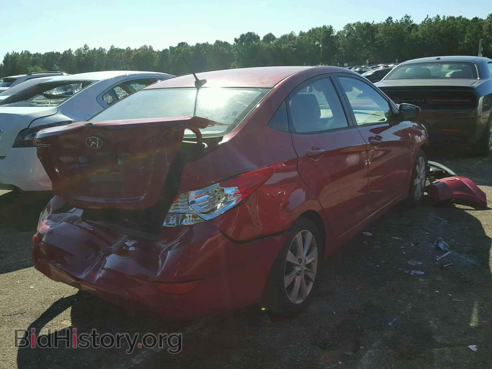 2013 HYUNDAI ACCENT - VIN: KMHCU4AE4DU576722 - Фото 4