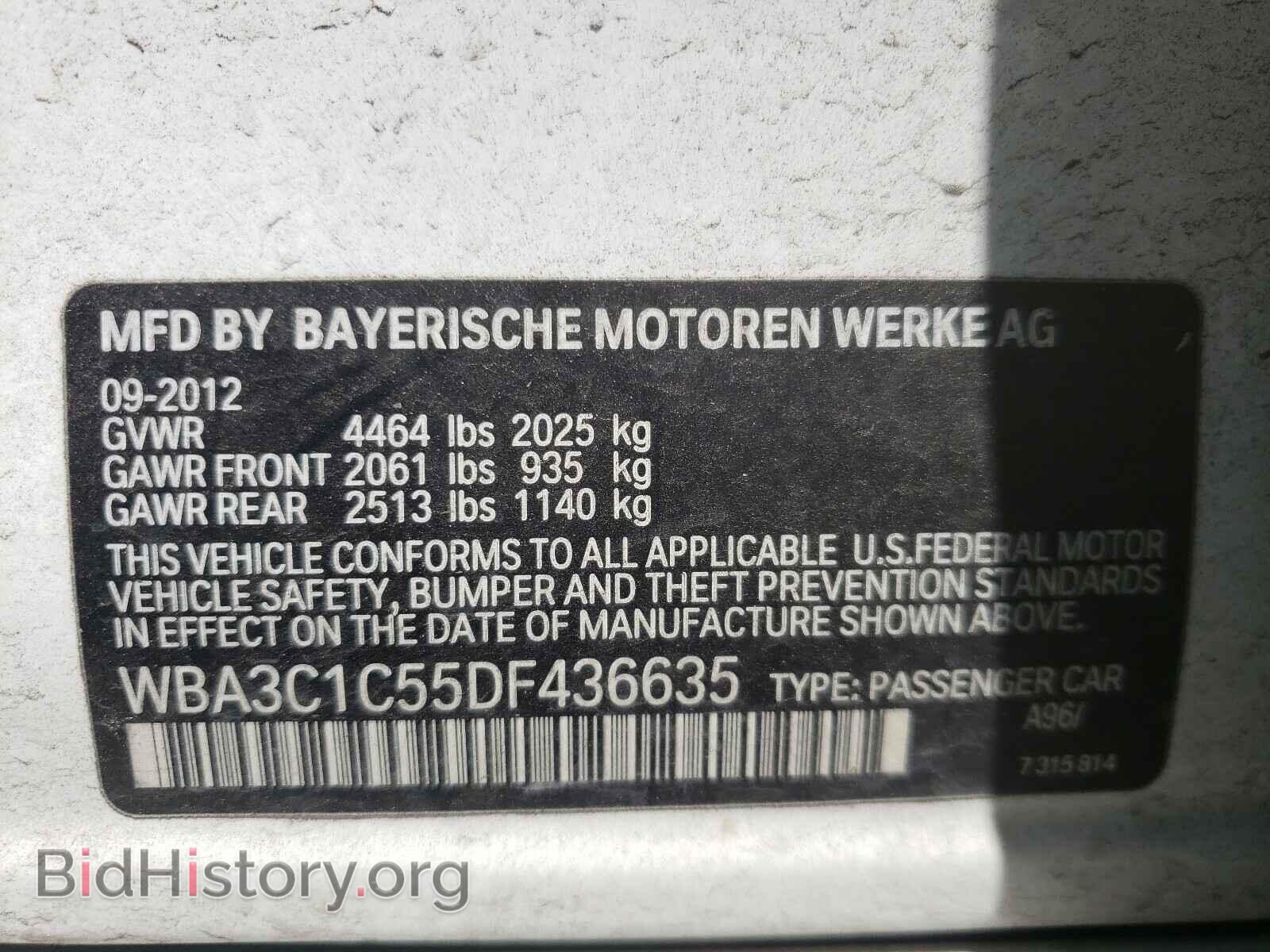 2013 BMW 3 SERIES - VIN: WBA3C1C55DF436635 - Photo 10