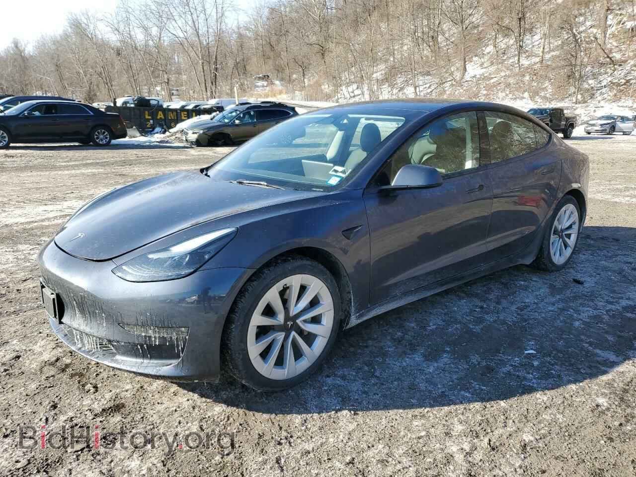 Photo 5YJ3E1EB7NF345727 - TESLA MODEL 3 2022