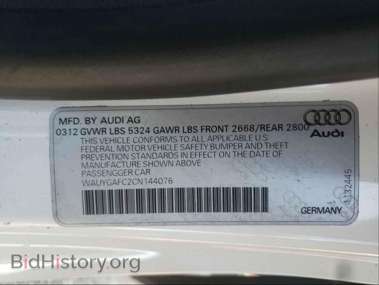 2012 AUDI A7 - VIN: WAUYGAFC2CN144076 - Фото 10