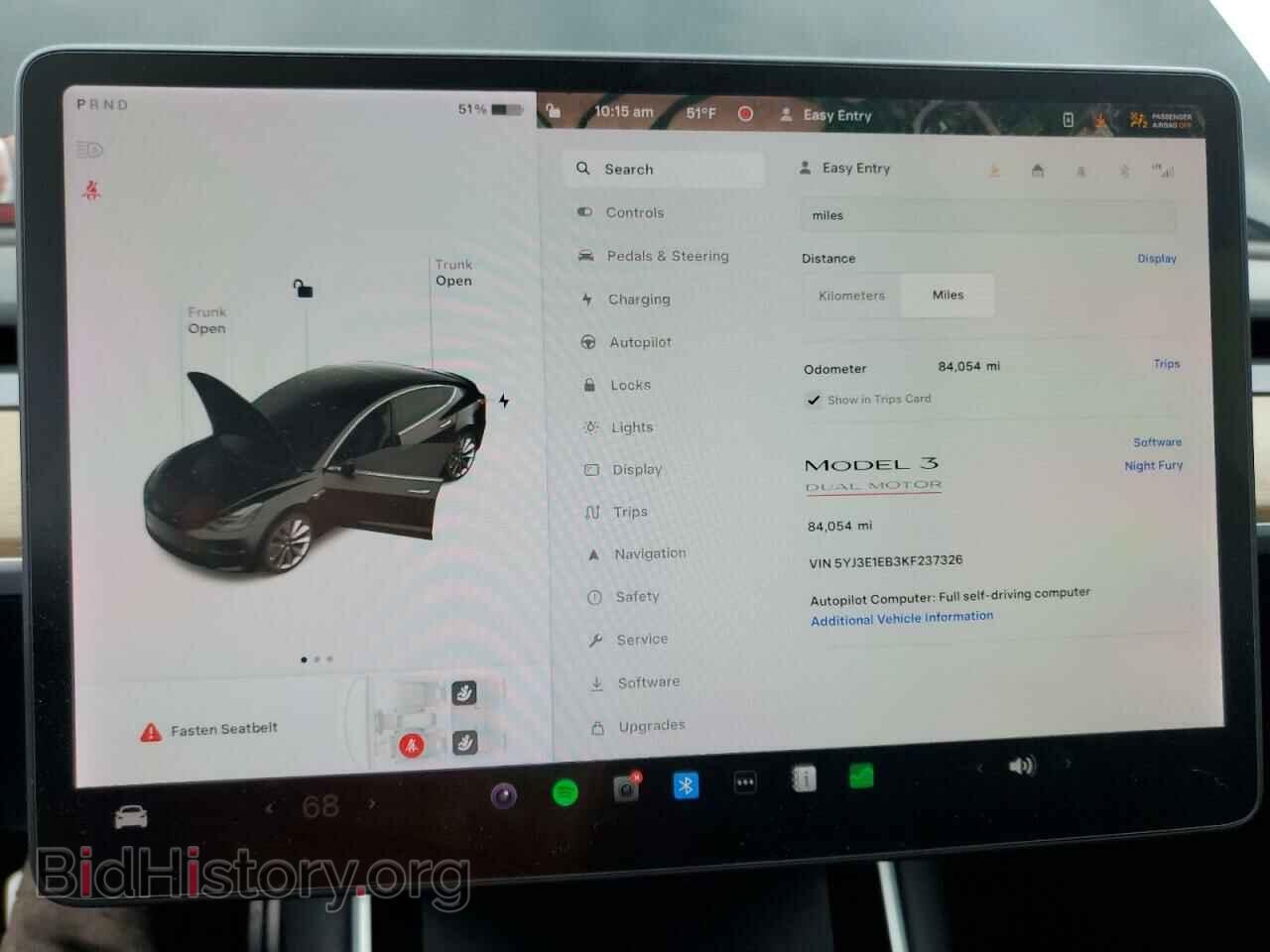 2019 TESLA MODEL 3 - VIN: 5YJ3E1EB3KF237326 - Фото 9