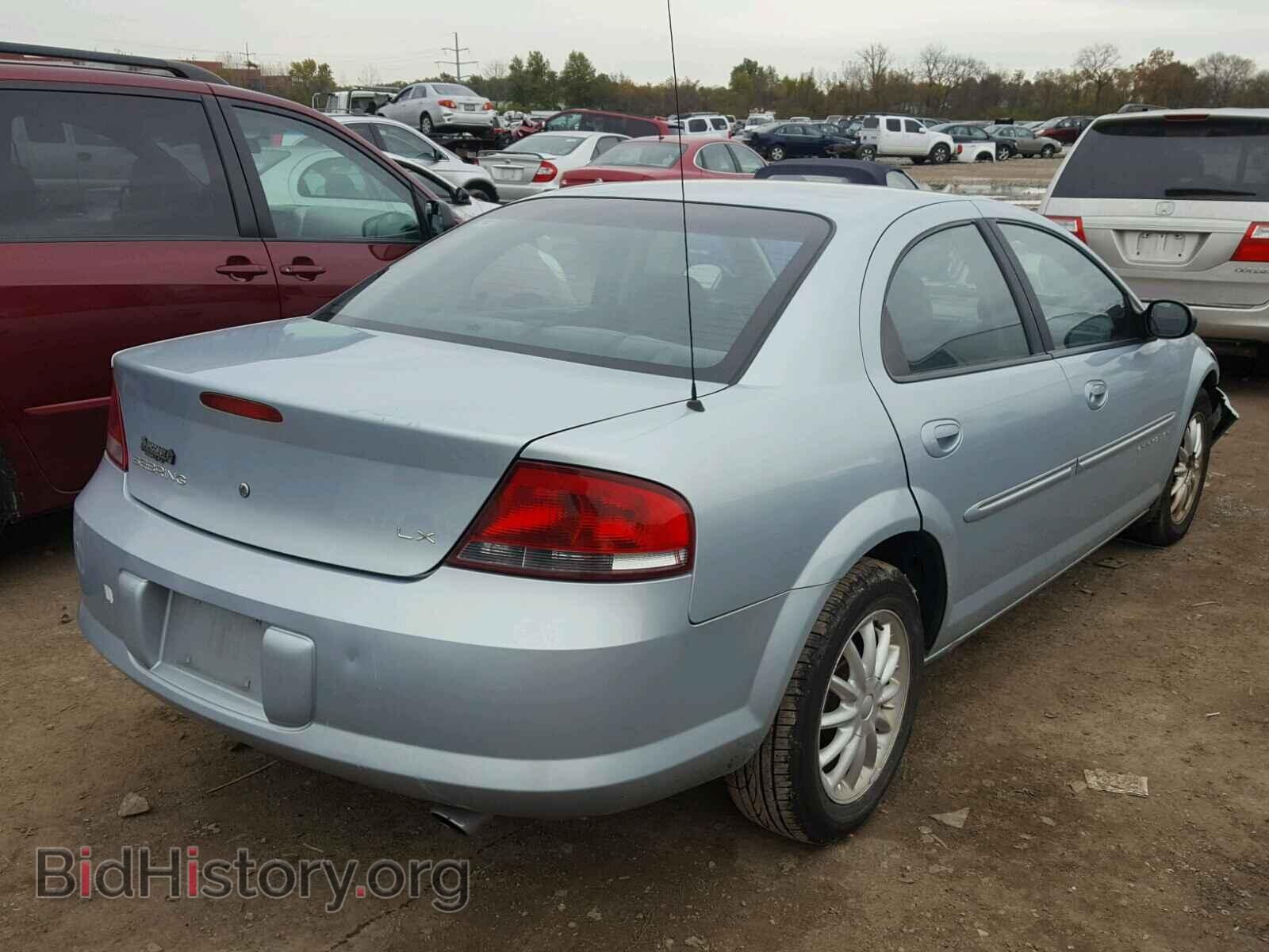 2001 CHRYSLER SEBRING - VIN: 1C3EL46U71N581505 - Фото 4