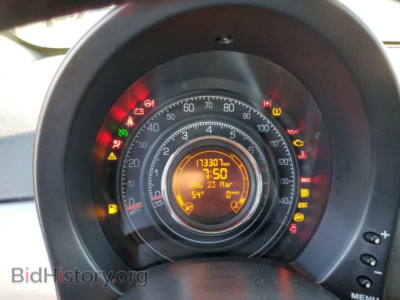 2012 FIAT 500 - VIN: 3C3CFFBR5CT500273 - Фото 9