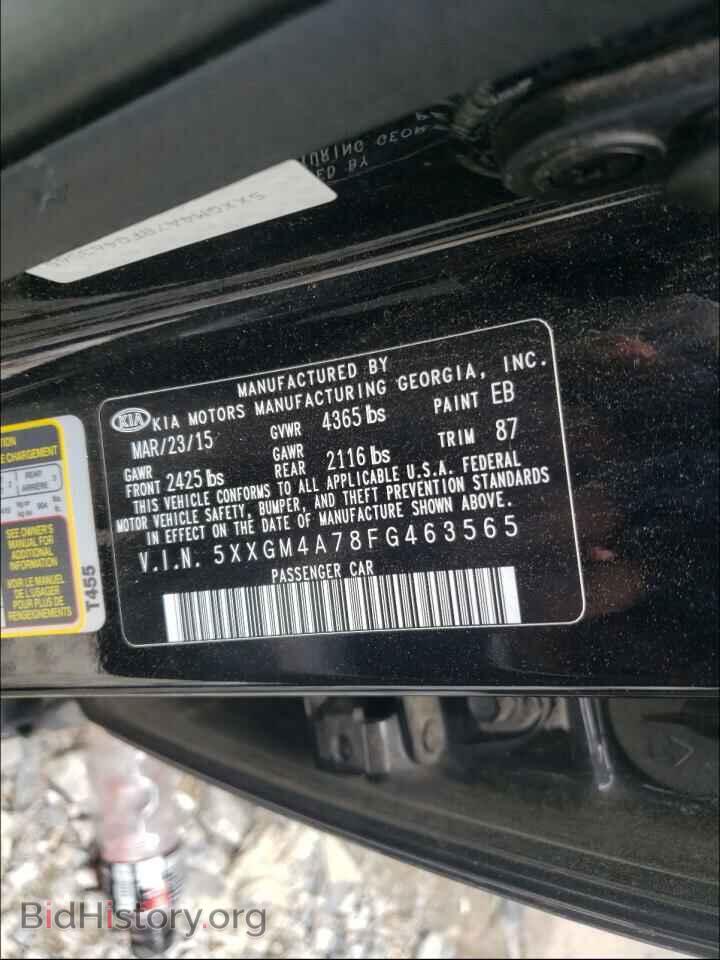 2015 KIA OPTIMA - VIN: 5XXGM4A78FG463565 - Photo 10