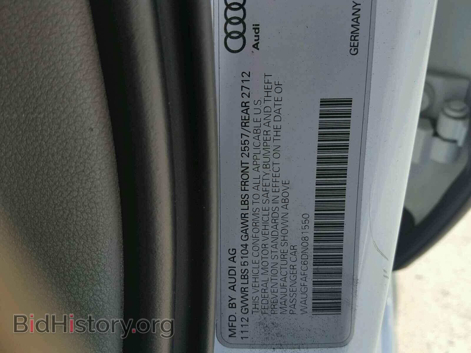 2013 AUDI A6 - VIN: WAUGFAFC6DN081550 - Photo 10