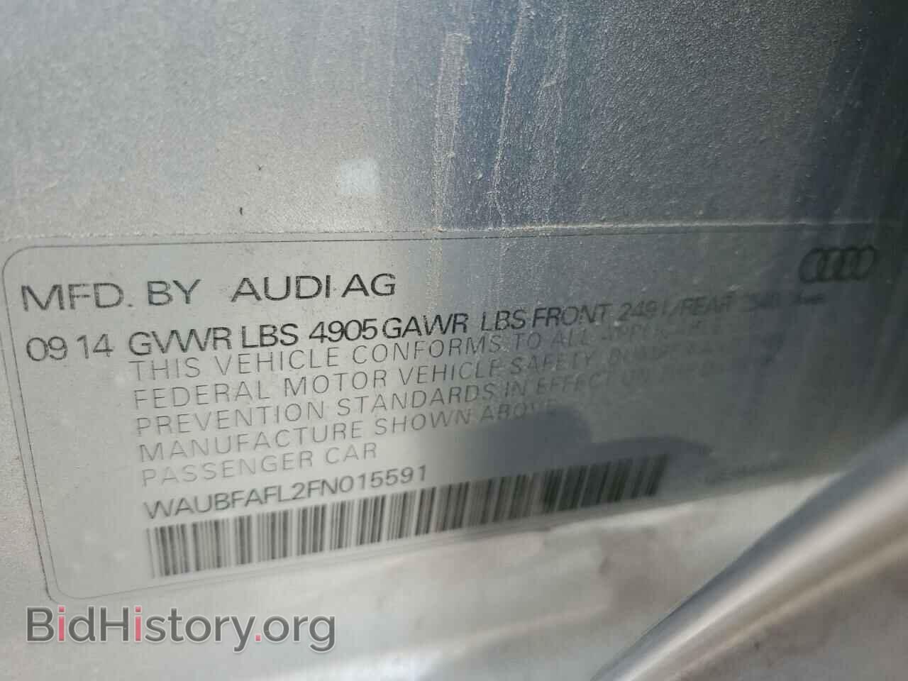 2015 AUDI A4 - VIN: WAUBFAFL2FN015591 - Фото 12