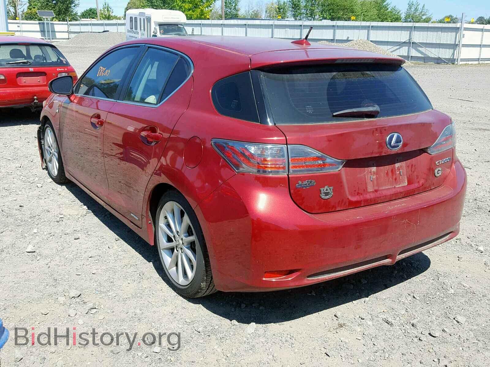 2011 LEXUS CT 200 - VIN: JTHKD5BH5B2012308 - Фото 3