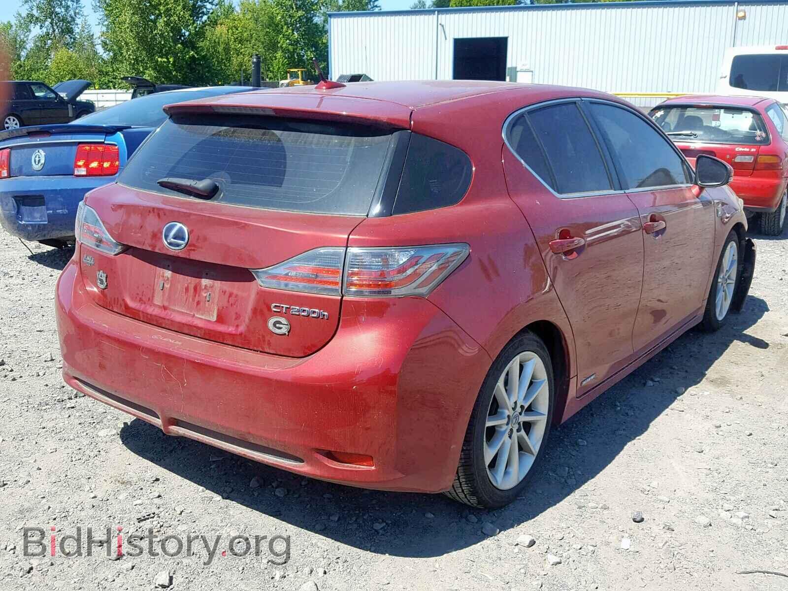 2011 LEXUS CT 200 - VIN: JTHKD5BH5B2012308 - Фото 4
