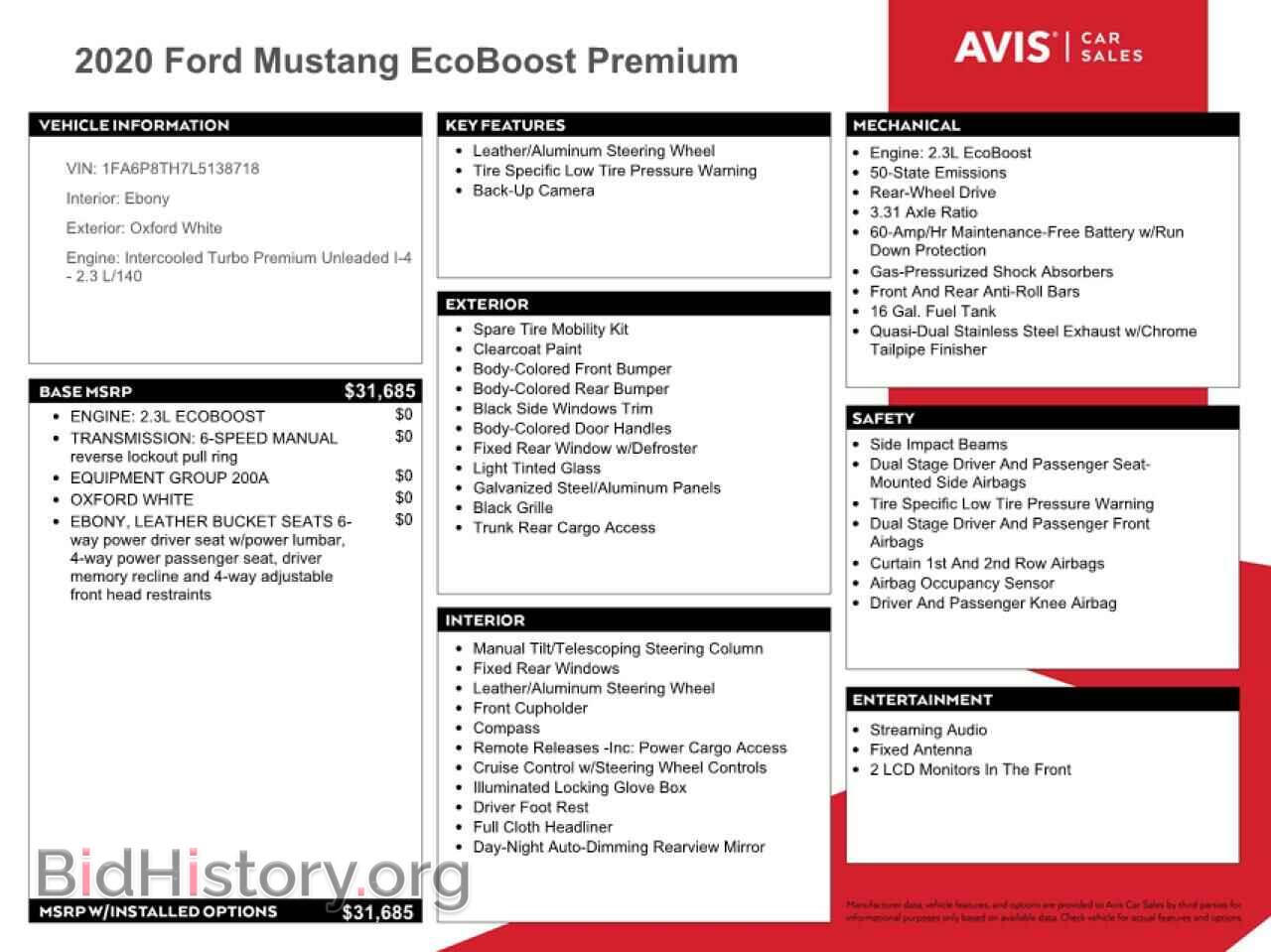 2020 FORD MUSTANG - VIN: 1FA6P8TH7L5138718 - Фото 12