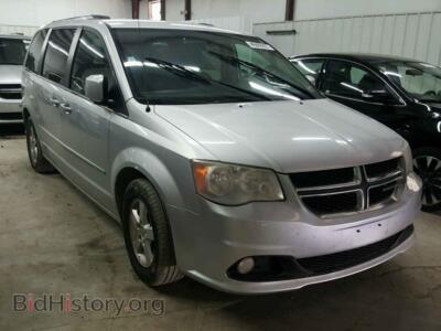 2011 Dodge CARAVAN Grand Cara, серебристый — VIN 2D4RN5DG5BR647924, Copart