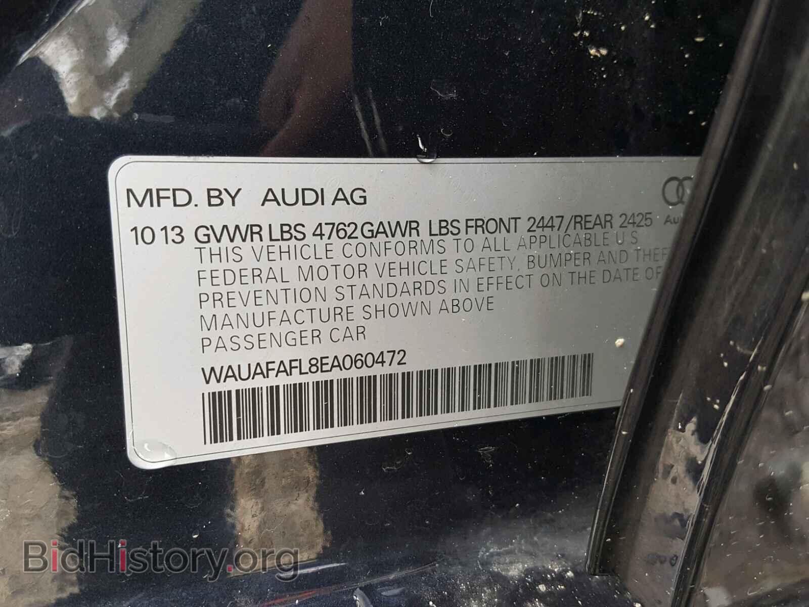 2014 AUDI A4 - VIN: WAUAFAFL8EA060472 - Photo 10