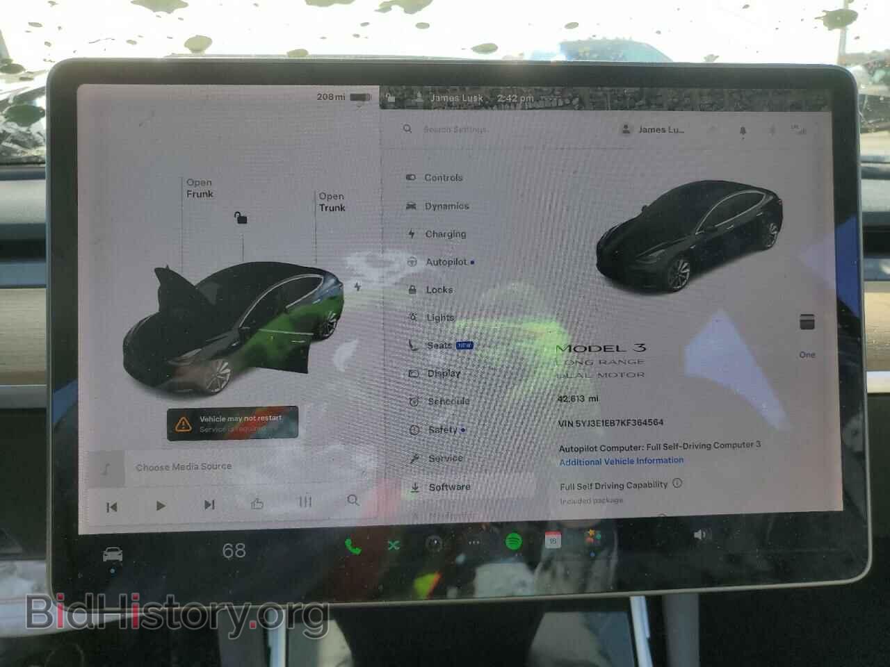 2019 TESLA MODEL 3 - VIN: 5YJ3E1EB7KF364564 - Photo 9