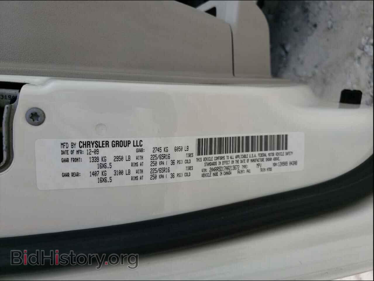 2010 CHRYSLER MINIVAN - VIN: 2A4RR5D17AR213672 - Photo 10