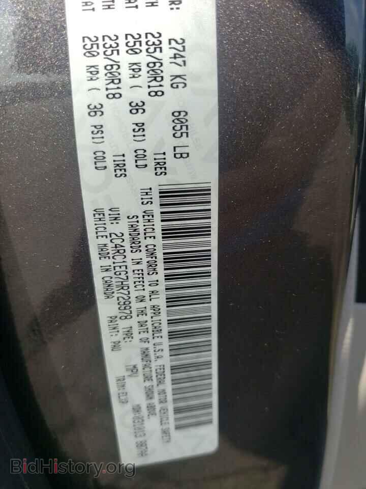 2017 CHRYSLER PACIFICA - VIN: 2C4RC1EG7HR729978 - Photo 10