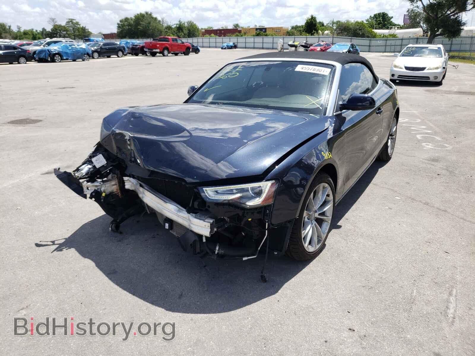 2013 AUDI A5 - VIN: WAUAFAFH5DN007117 - Фото 2