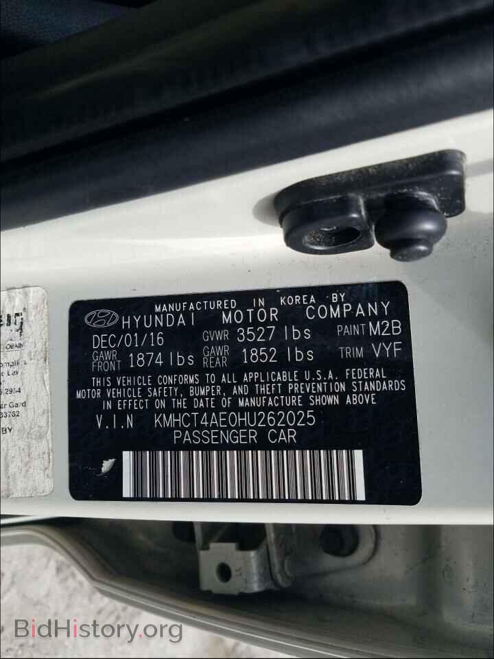 2017 HYUNDAI ACCENT - VIN: KMHCT4AE0HU262025 - Фото 10