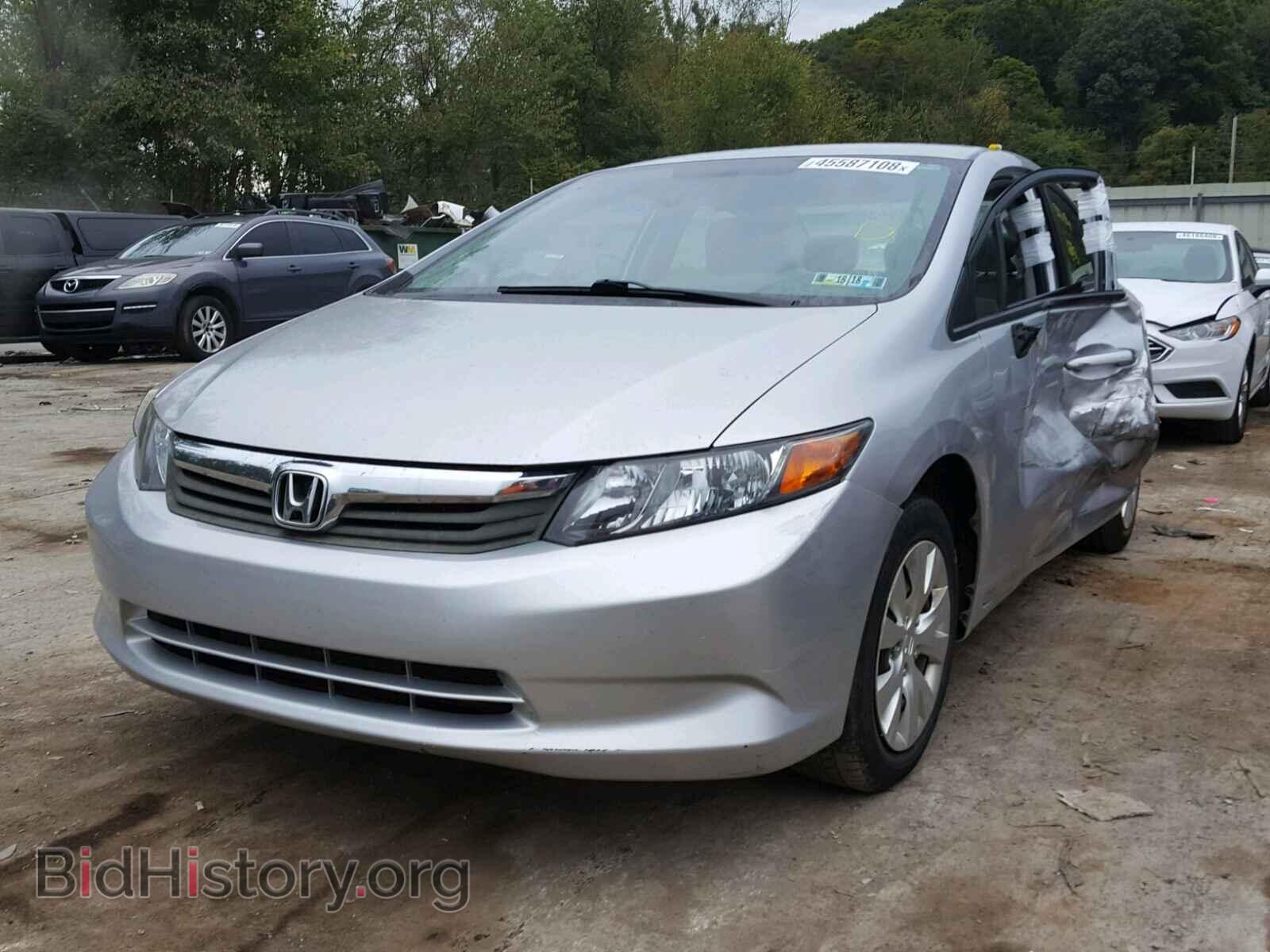2012 HONDA CIVIC LX - VIN: 2HGFB2F53CH575794 - Фото 2