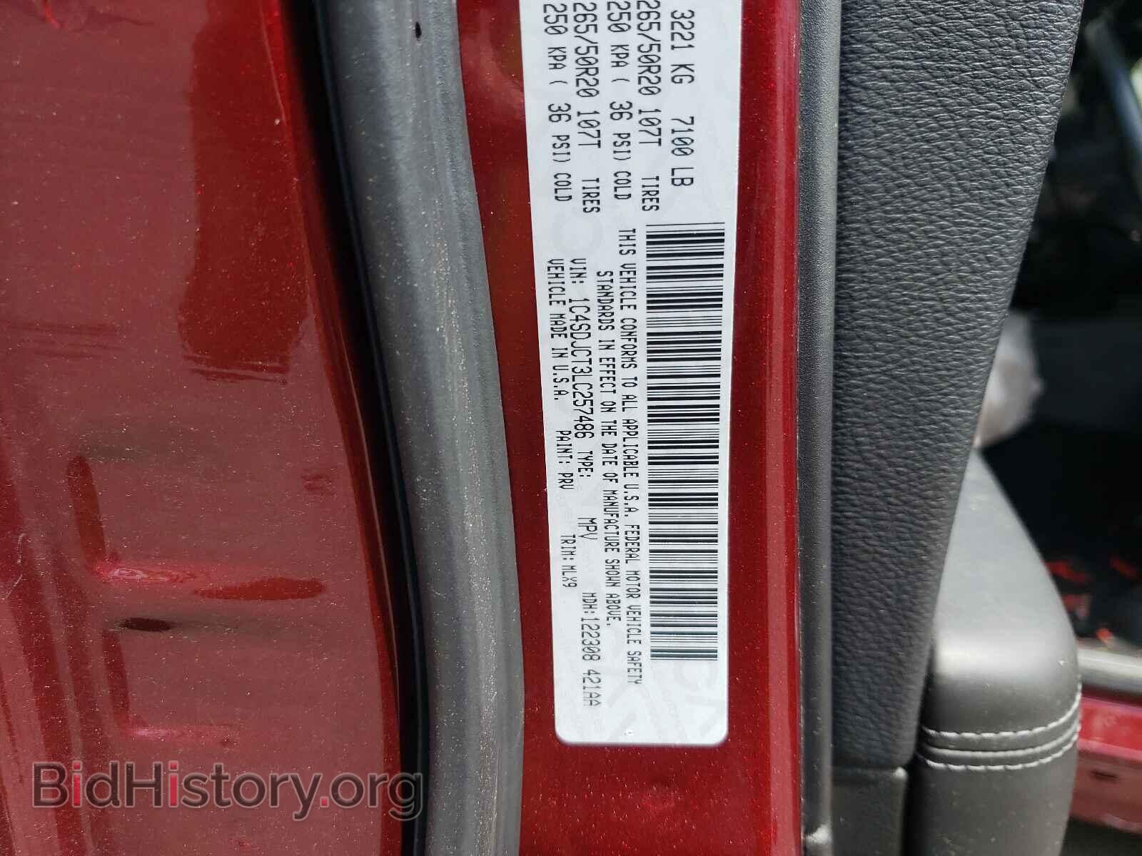 2020 DODGE DURANGO - VIN: 1C4SDJCT3LC257486 - Photo 10