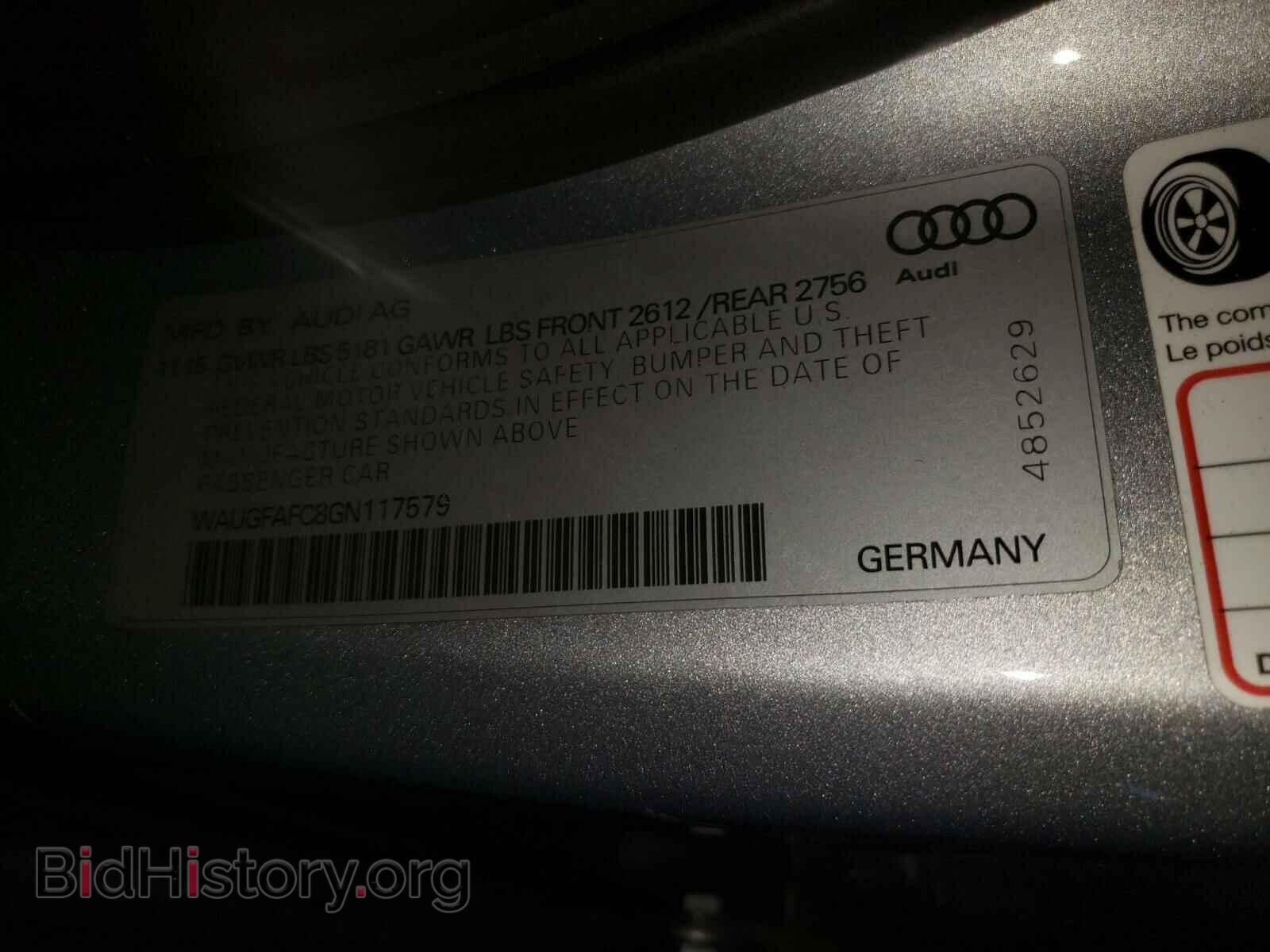 2016 AUDI A6 - VIN: WAUGFAFC8GN117579 - Photo 10