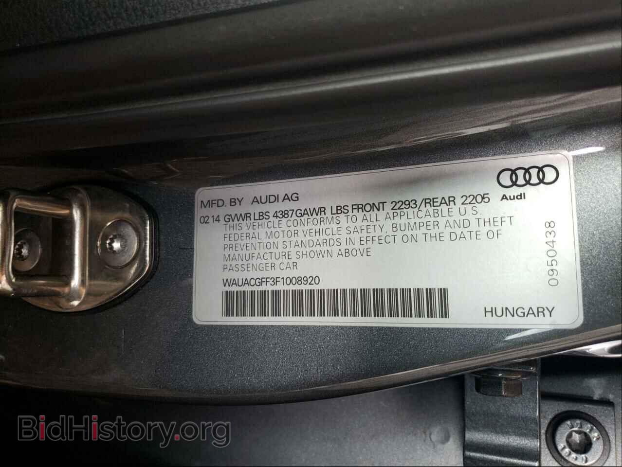 2015 AUDI A3 - VIN: WAUACGFF3F1008920 - Фото 10