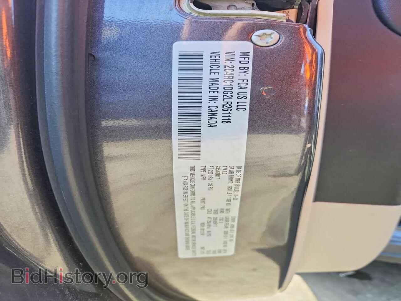 2020 CHRYSLER MINIVAN - VIN: 2C4RC1DG2LR261118 - Фото 13