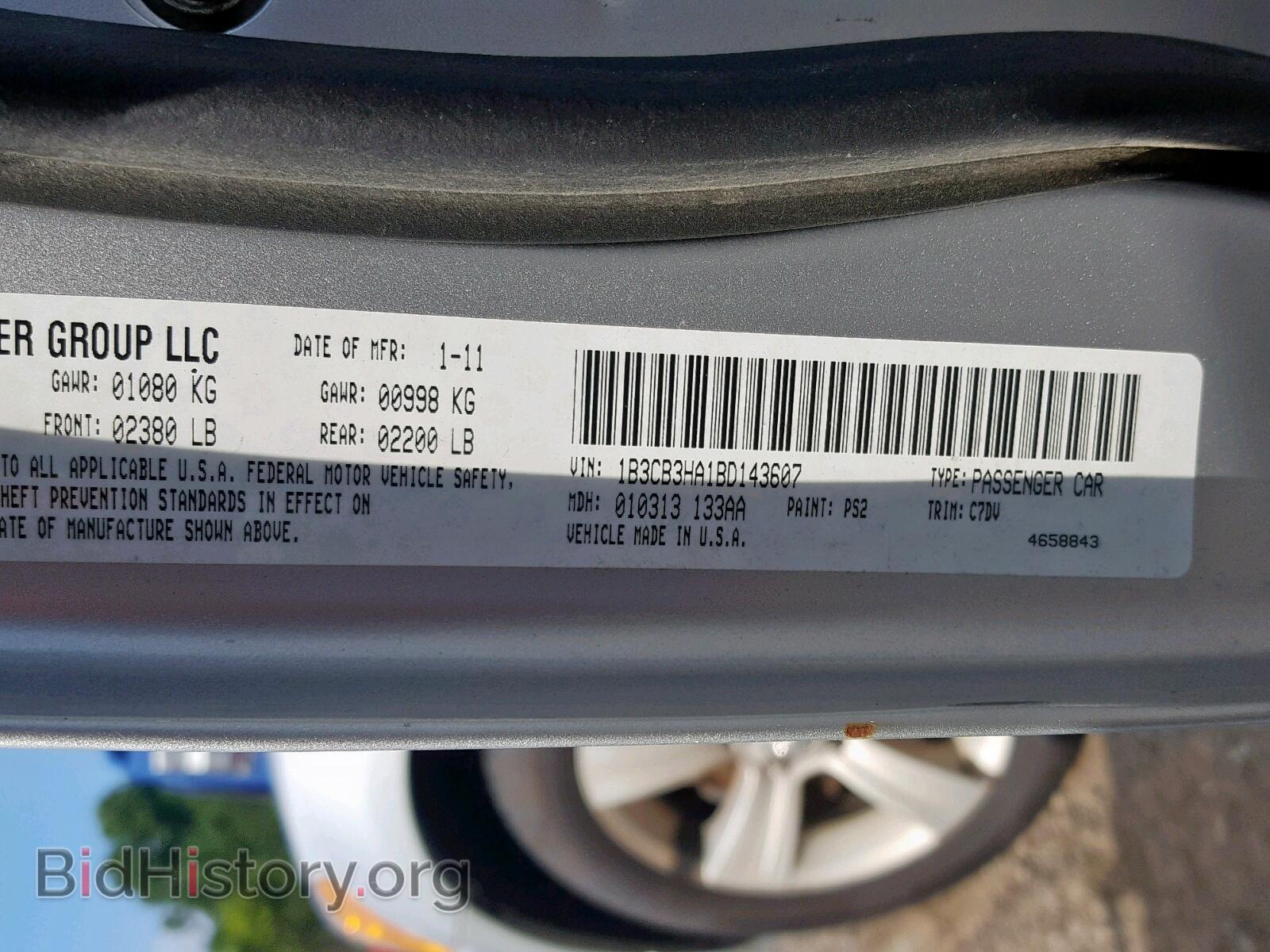 2011 DODGE CALIBER - VIN: 1B3CB3HA1BD143607 - Фото 10
