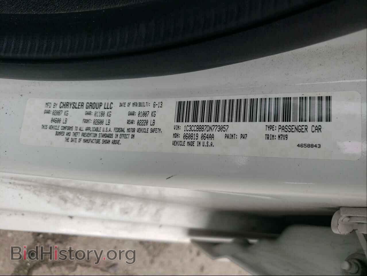 2013 CHRYSLER 200 - VIN: 1C3CCBBB7DN773057 - Фото 10