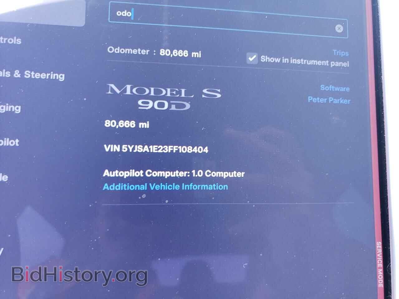 2015 TESLA MODEL S - VIN: 5YJSA1E23FF108404 - Photo 9