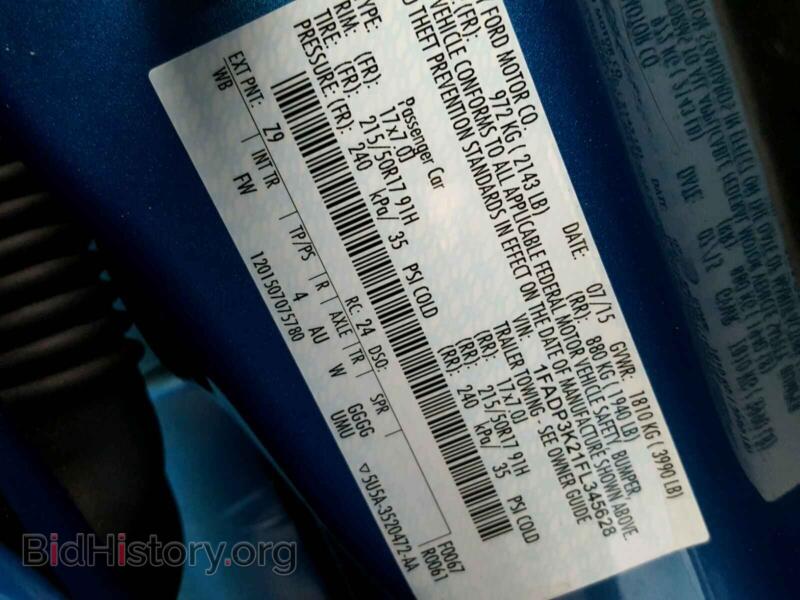 2015 Ford FOCUS (VIN 1FADP3K21FL345628) — photo 10 of 10