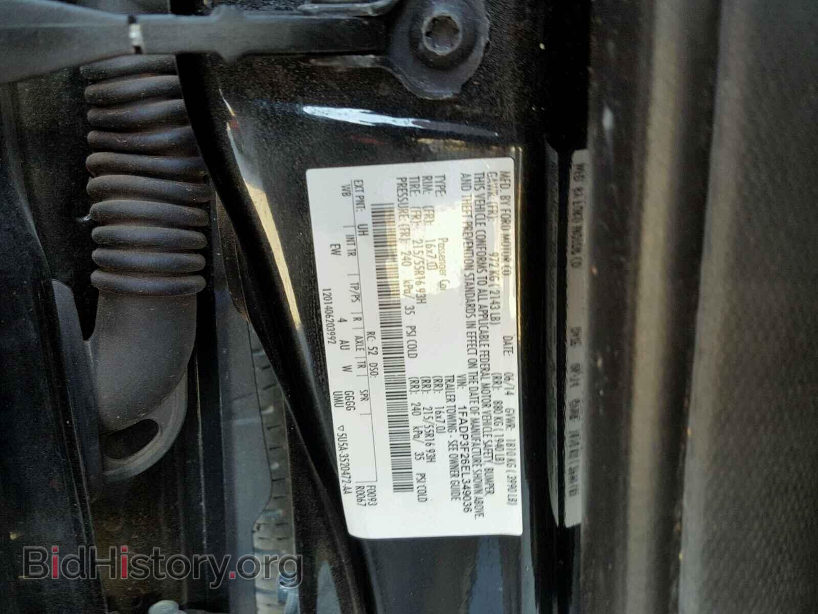 2014 FORD FOCUS - VIN: 1FADP3F26EL349036 - Фото 10