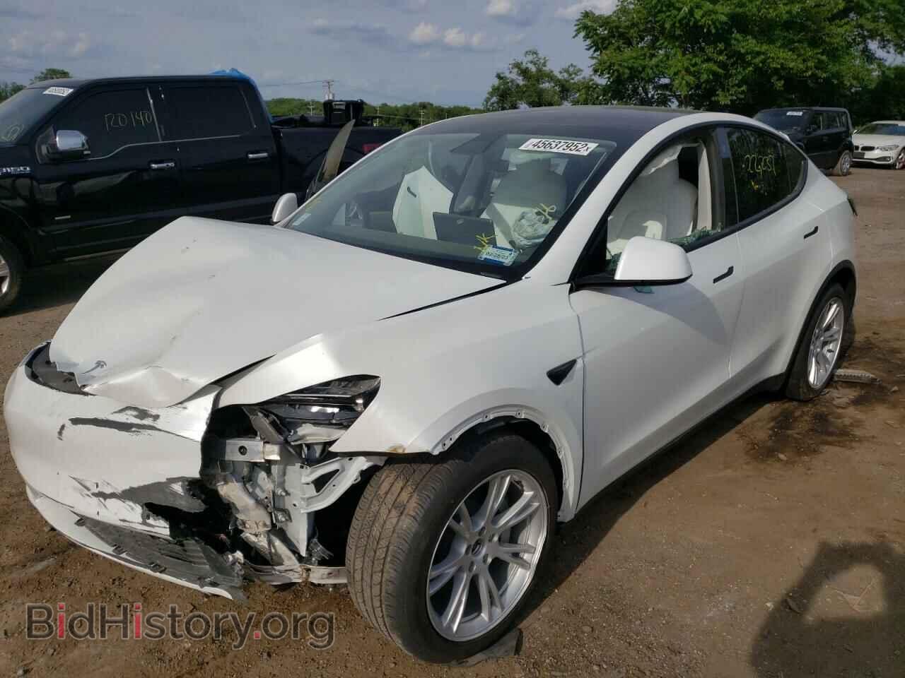 2021 TESLA MODEL Y - VIN: 5YJYGDEE8MF083095 - Фото 2