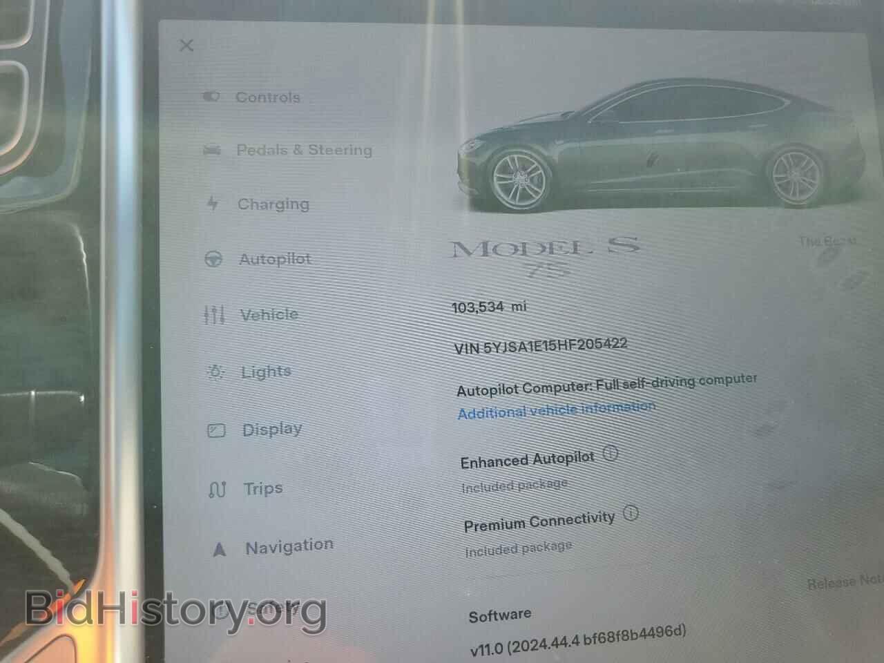 2017 TESLA MODEL S - VIN: 5YJSA1E15HF205422 - Photo 9