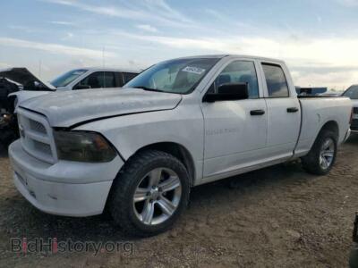 2012 Dodge RAM 1500 ST, white — VIN 1C6RD7FP0CS315504, Copart